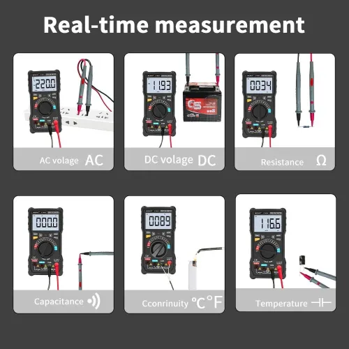Multimètre numérique professionnel ZOYI ZT-M2H 2000V, testeur de tension CC/CA, de continuité et de résistance pour fils sous tension