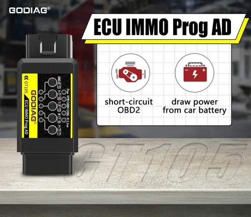 GODIAG GT105 IMMO Prog AD OBD II Break Out Box ECU