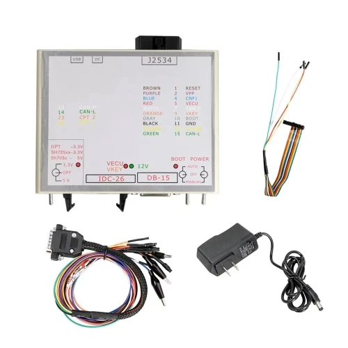 ECU programmeur JTAG PowerBox pour Flash PCM Via J2534 fonctionne avec les connecteurs de boîtier d'alimentation Openport 2.0 adaptateurs complets