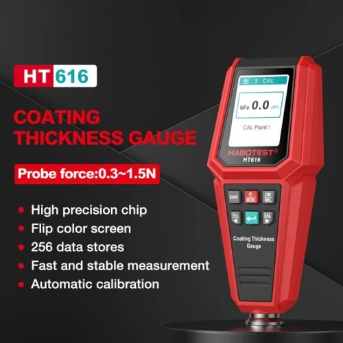Testeur de peinture automobile HABOTEST HT616, jauge d'épaisseur de revêtement de peinture