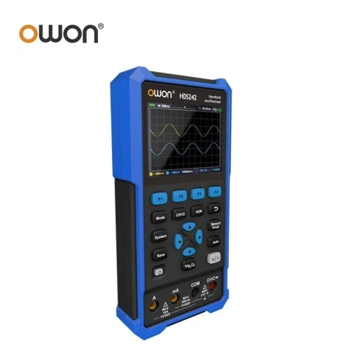 Oscilloscope numérique portable OWON HDS242, 2 canaux, 40 MHz, fréquence d'échantillonnage 250 MS/s, multimètre numérique