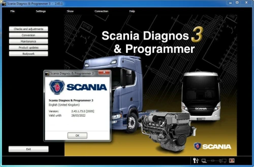 Diagnostic Wi-Fi Scania VCI3 camions / Scania Xcom / pièces détachées et manuels