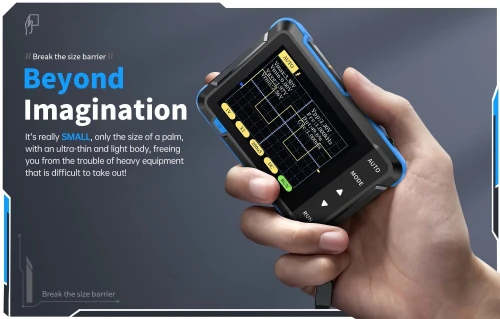 FNIRSI DSO-152 200KHz 2.5MS/s Mini Poche Oscilloscope Numérique Portable
