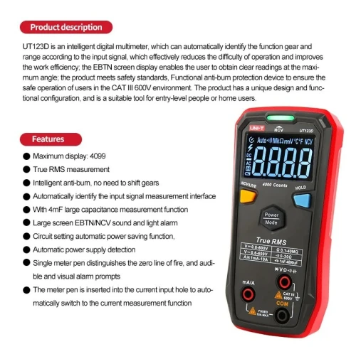 UNI-T UT123D MULTIMETER