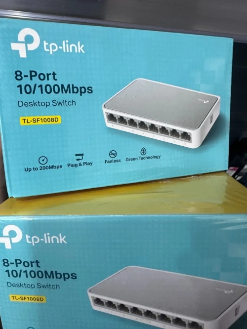 TP-LINK TL-SF1008D-SWITCH DESKTOP 8 PORTS-10/ 100 MBPS- GREEN ETHERNET - PLUG AND PLAY-EEE 802.3x