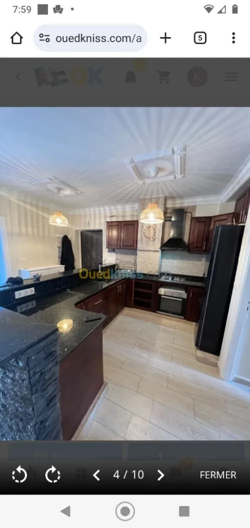 Location Appartement F3 Alger Souidania
