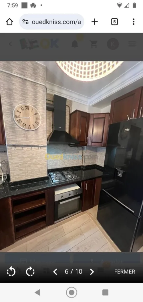 Location Appartement F3 Alger Souidania