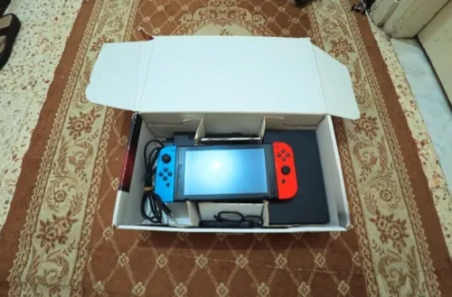 Nintendo switch cartona tout accessoires flache puce +40 jeux
