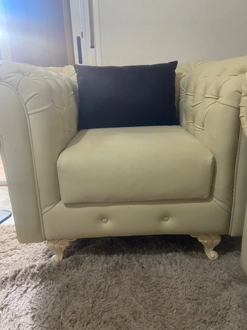 Fauteuil 6 places  semi cuir