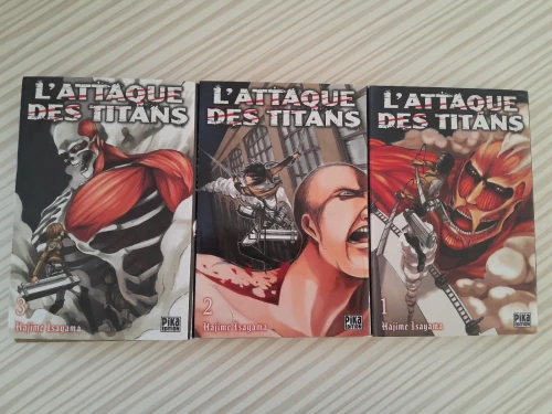 L'attaque des Titans  Tomes 1,2 et 3