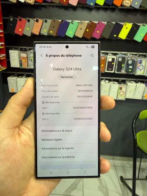 Samsung Galaxy s24 ultra 12/256 double puce Très bon état UK CE