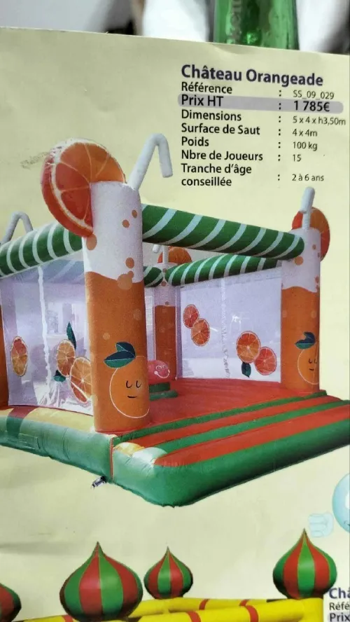 Château orangeade pour enfant