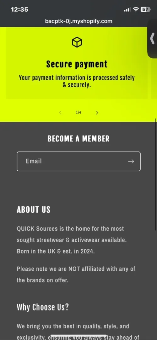 Dévelopment de site web shopify