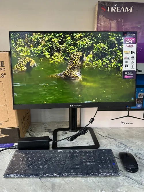 All In One Stream i5 12H éme génération 8GB RAM EXTENSIBLE 512SSD NVME EXTENSIBLE 24 Pouce FHD IPS