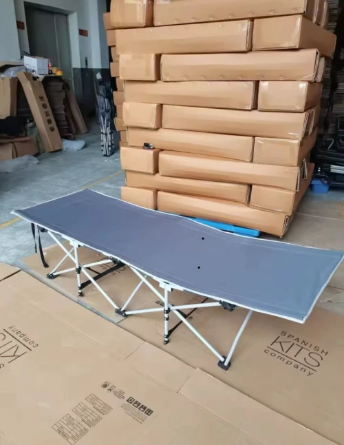 سرير تخييم محمول قابل للطي مع حقيبة حمل Lit De Camp Pliable Avec Sac De Transport