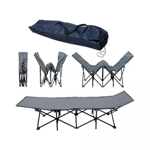 سرير تخييم محمول قابل للطي مع حقيبة حمل Lit De Camp Pliable Avec Sac De Transport
