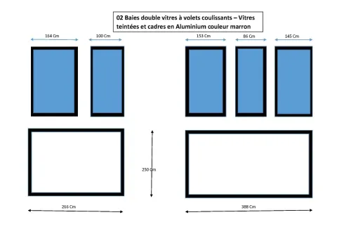 Baies vitrées double vitrage