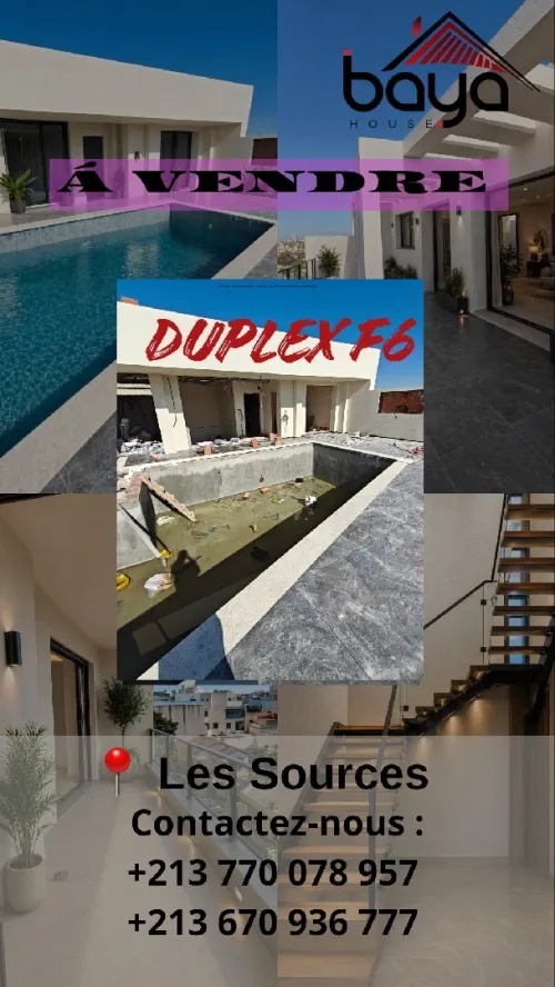 Vente Appartement Duplex F6 Alger Bir mourad rais