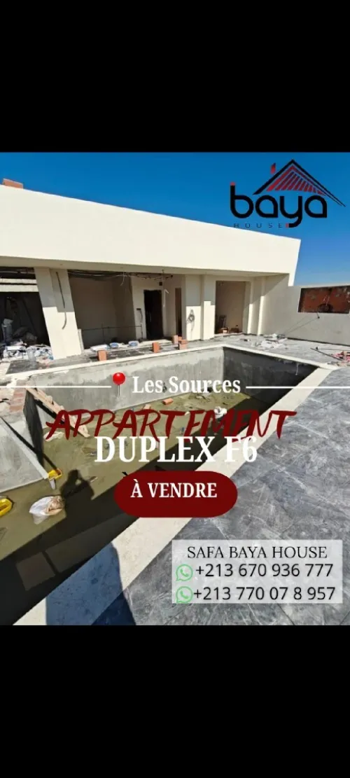 Vente Appartement Duplex F6 Alger Bir mourad rais