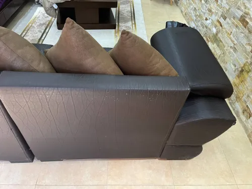 Fauteuille en cuir avec 6 chaise en cuir
