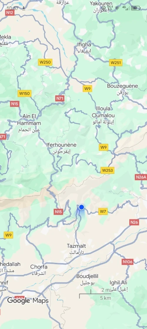 Vente Terrain Béjaïa Beni mellikeche