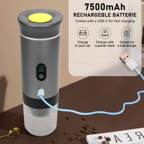 Machine à café portable rechargeable