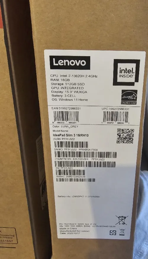 IdeaPad Slim 3 15IRH10