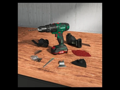 Visseuse Multifonction Parkside 20V 3 en 1 / Visseuse Perceuse, Ponceuse, Scie Sabre, Scie Plongeant
