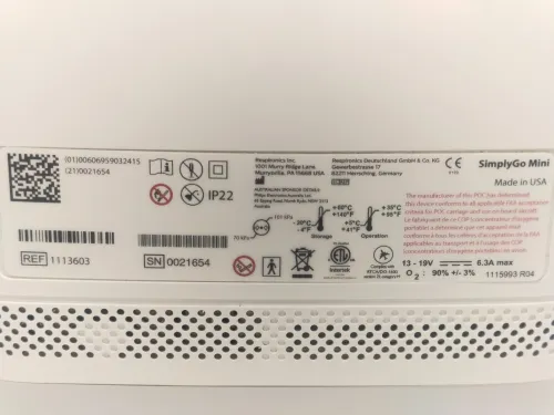 Concentrateur d'Oxygène Philips SimplyGo Mini avec Grande Batterie