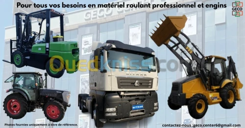 Importation sur mesure d'engins et camions industriels 