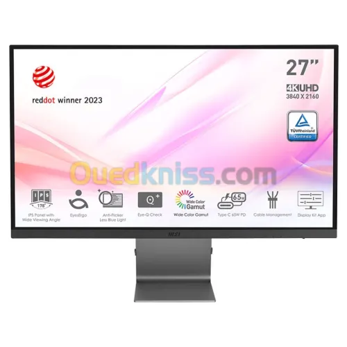 ECRAN MSI MODERN MD271UL 27'' 4ms 60HZ 4K IPS