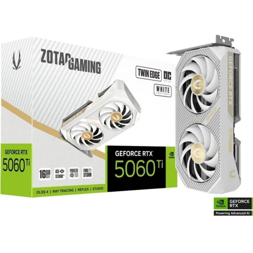 CARTE GRAPHIQUE ZOTAC RTX 5060 TI TWIN EDGE 16GB OC WHITE
