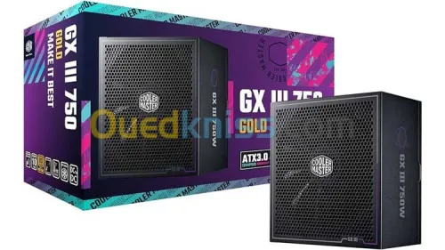 ALIMENTAION COOLER MASTER GX III 750 80 PLUS GOLD ATX3.0 PCIE5.0
