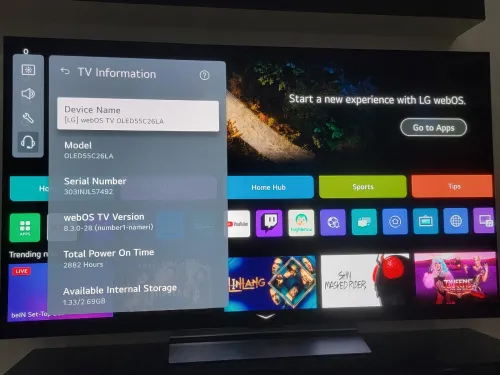 TV LG OLED evo C2 4K 55 pouces