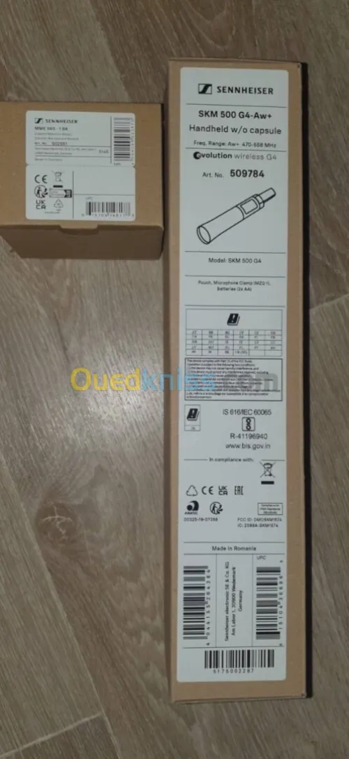 Micro sennheiser SKM 500 G4 avec capsule MME