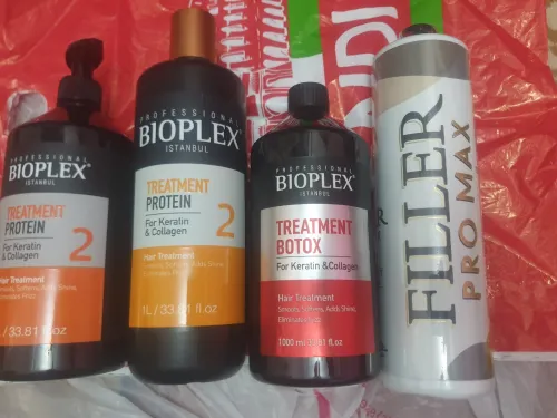 Bioplex Traitement professionnel protéine en keratine et collagen-1000ML. Et filler pro max