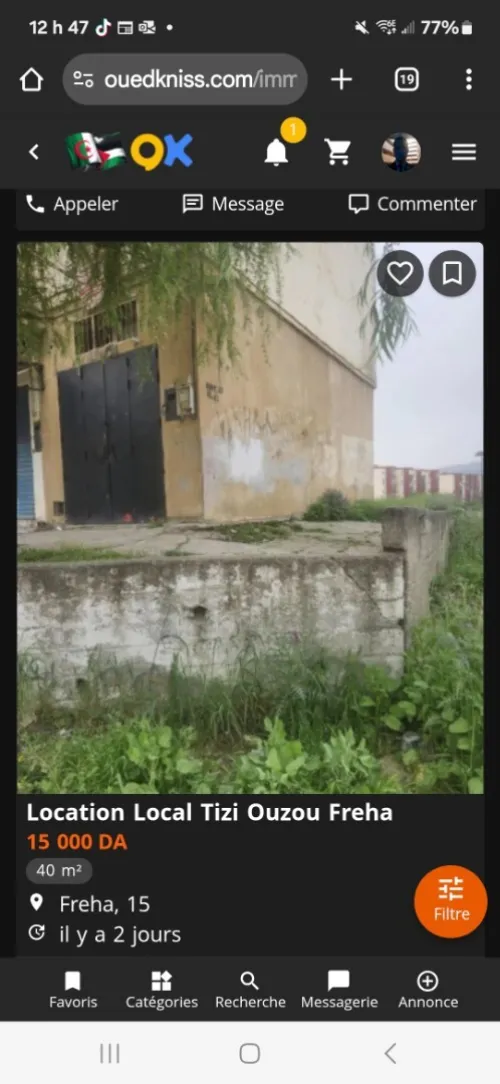 Location Local Tizi Ouzou Freha