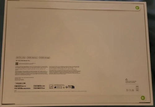 MacBook pro m4 24G 512ssd 16 pouces