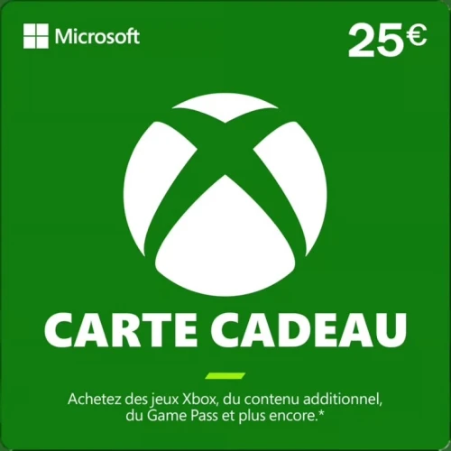 Carte cadeau 25euro xbox france