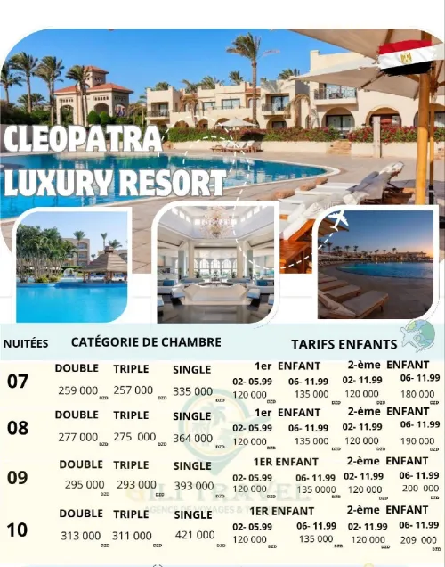 Voyage organisé Sharam Sheikh vol direct 