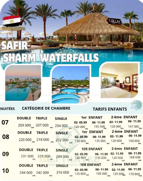 Voyage organisé Sharam Sheikh vol direct 