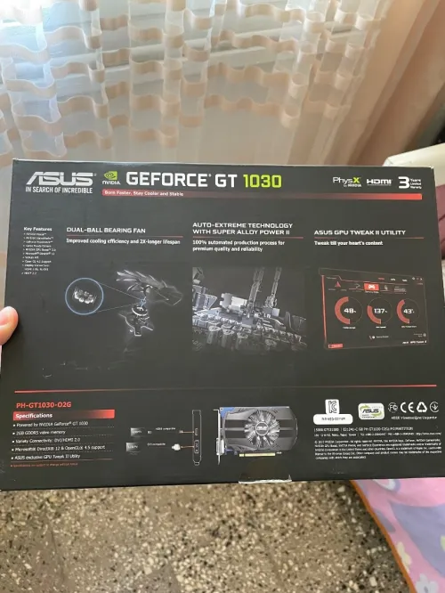 Nvidia asus gt 1030 2GB