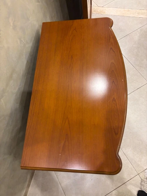 Console classique en bois être avec rangement avec des roues 80/45cm