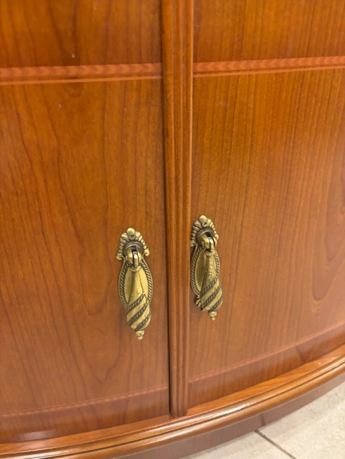 Console classique en bois être avec rangement avec des roues 80/45cm