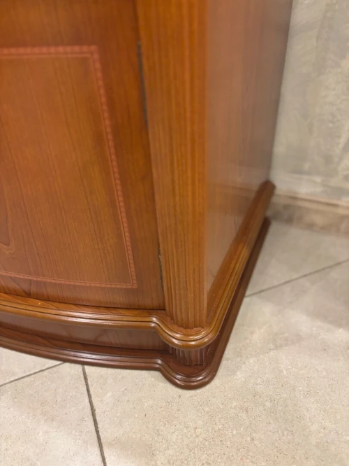 Console classique en bois être avec rangement avec des roues 80/45cm