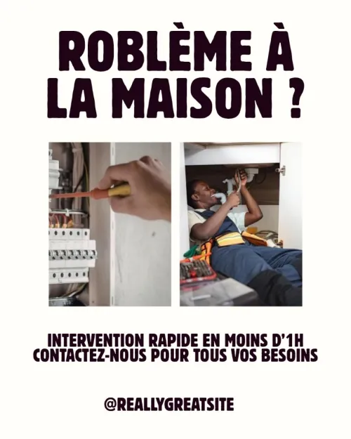 Plombier, Électricien, Débouchage, Montage meuble - Service rapide