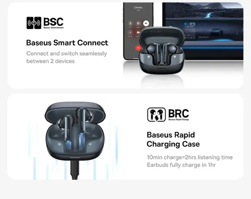 Baseus Earbuds Bowie M2s Wireless HiTune T3 Bluetoo