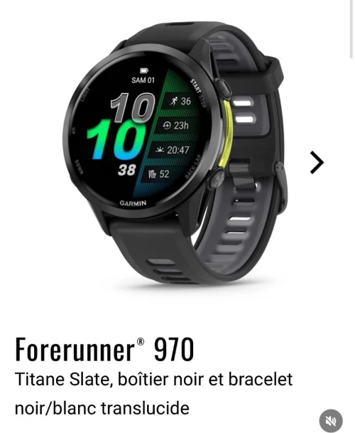 Garmin Forerunner 970 Titane Slate