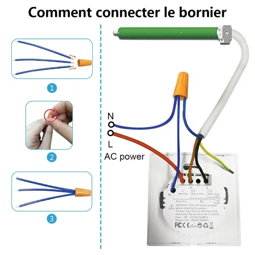 Interrupteur volet roulant 7 eme génération fonctionne avec tuya,smart life, compatible avec Alexa