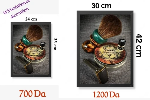 cadre decoration coiffeur